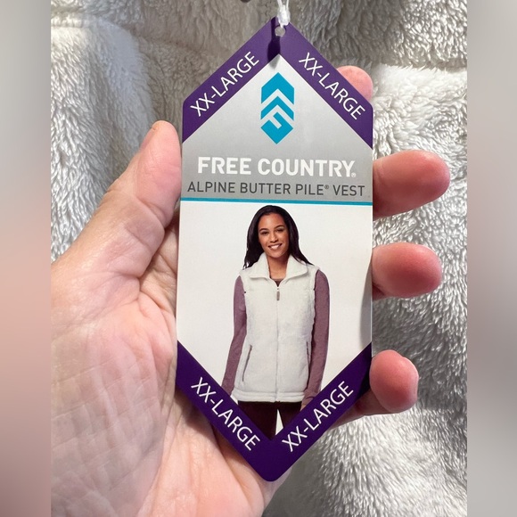 NWT Free Country Butter Pile Soft Fleece Vest - XXL - Picture 2 of 7